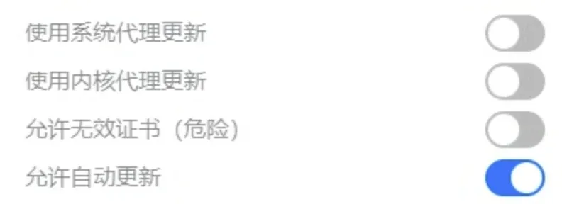 编辑信息：允许无效证书（危险）