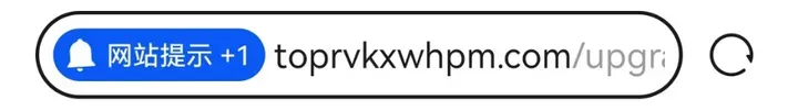 在闪连VPN 导航页点欧易后打开的下载地址：toprvkxwhpm.com，不是欧易官方域名