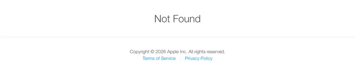 星环官网写的 TestFlight 邀请链接，2026 年 10 月 10 日打开显示 Not Found