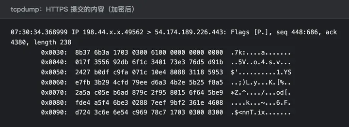 HTTPS 提交假账号后，抓包里是加密后的字节，搜不到用户名
